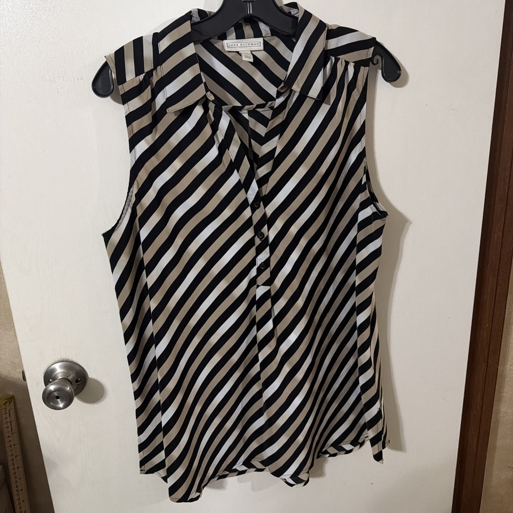 Dana Buchman Womens X-Large Sleeveless Blouse